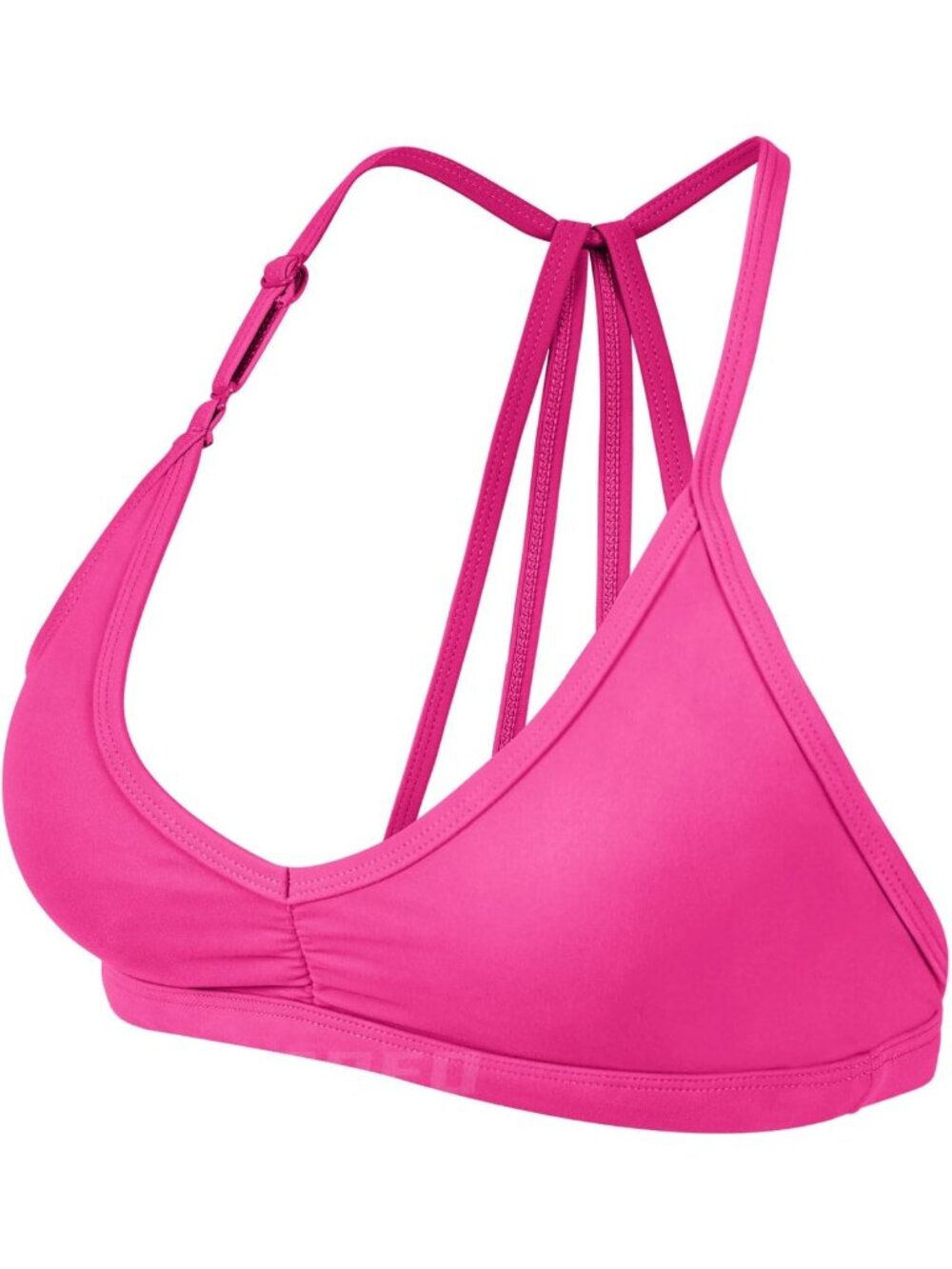 Padded Strappy Open Back Sports Bra for Women - CoreFlex Workout Top